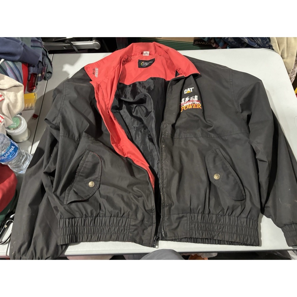 Turning Point CAT Harness The Power Mens Size XL Convertible Full Zip Jacket